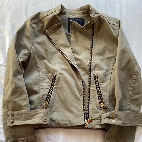 Zara Green Military Coat - Picture 3 of 3